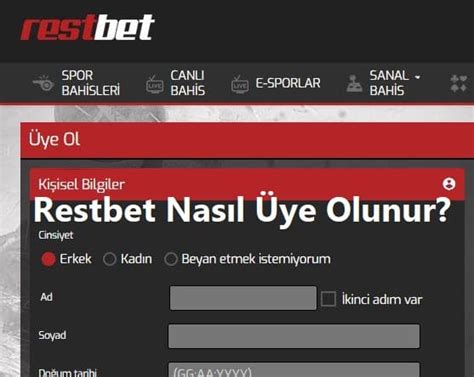 Restbet Nasıl Kayıt Olunur